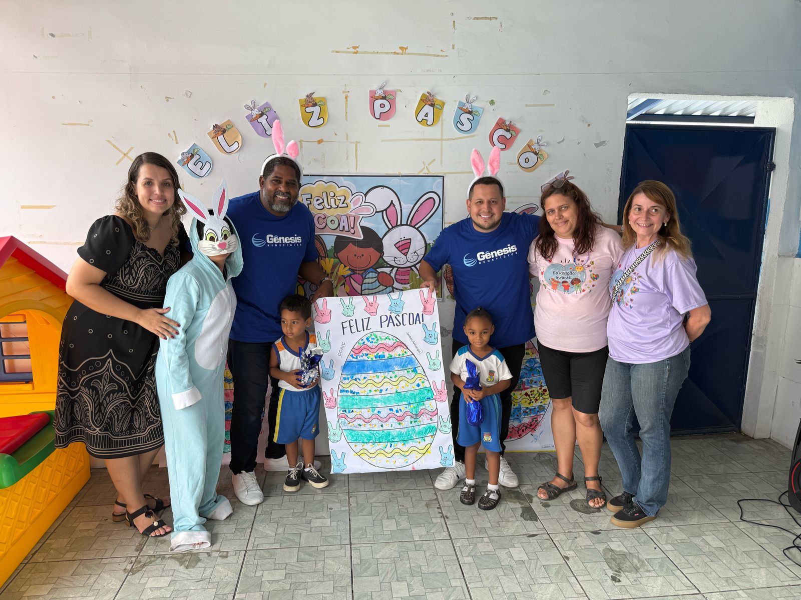 Páscoa Solidária: Gênesis Benefícios leva amor e esperança às creches